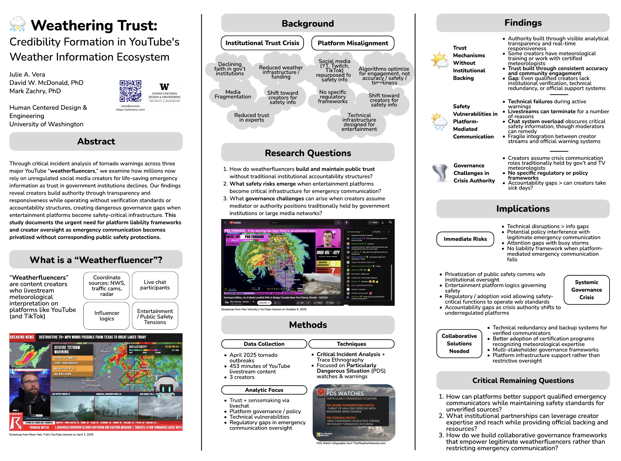 weather influencers #TSRConf poster